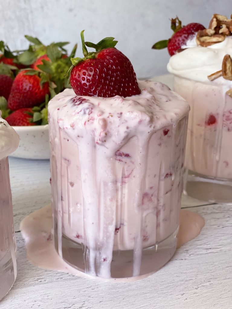 Mexican Desserts: Fresas Con Crema Recipe featured by top NC food blogger, Food Diary of a City Girl.