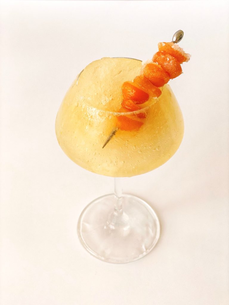 Sauvignon Blanc Slushie Recipe featured by top US cocktail blogger, Food Diary of a City Girl